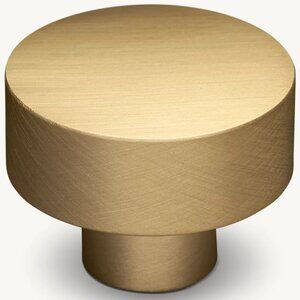 RH Spritz Knob – Lacquered Burnished Brass (1")